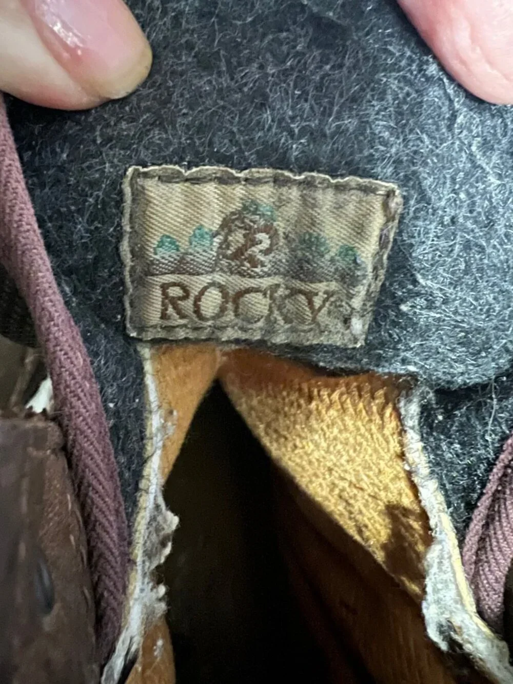 Rocky Boots-Combat Lace Up Youth-5 1/2 M-Vibram Sole-Brown/Tan Mix-Waterproof